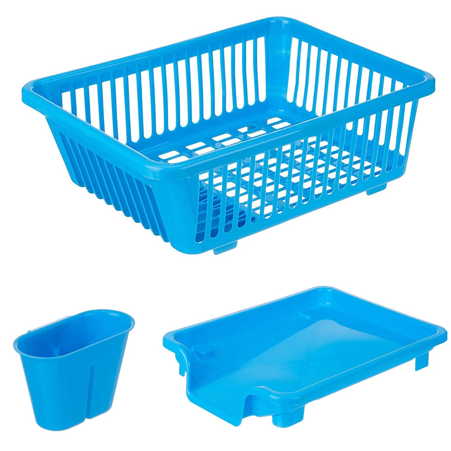 0658 Plastic Sink Dish Drainer Drying Rack (With Brown Box)