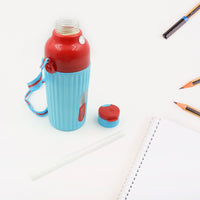 Plastic Sports Insulated Water Bottle With Dori Easy To Carry High Quality Water Bottle Bpa-free  Leak-proof For Kids School For Fridge Office Sports School Gym Yoga (1 Pc 500ml) - LootFaat