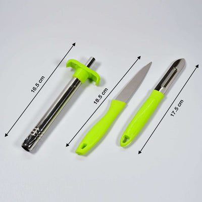 8135 Ganesh 3pc Lighter Cum Knife And Peeler. - second image