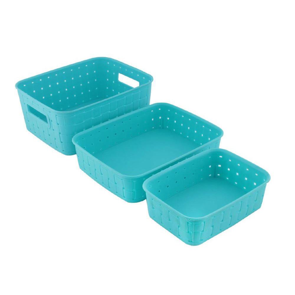 Multipurpose Smart Shelf Basket  Storage Basket (Set 3 Pc) - LootFaat