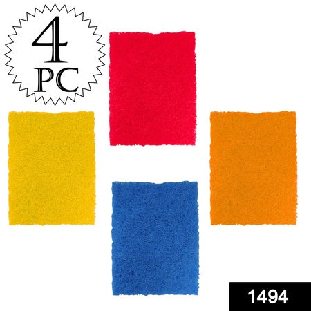 Kitchen Scrubber Pads For Utensilstiles Cleaning (Pack Of 4) - LootFaat