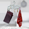 Heart Shape Clothe Spin Rack Laundry Drying Rack Clothes Hangers With 8 Clips Clip Hanger Drip Hanger For Drying Underwear Baby Clothes Socks Bras Towel Cloth Diapers Gloves