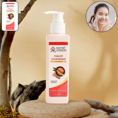 Doctor Choices Haldi Chandan Face Wash - Turmeric & Sandalwood, 200ml