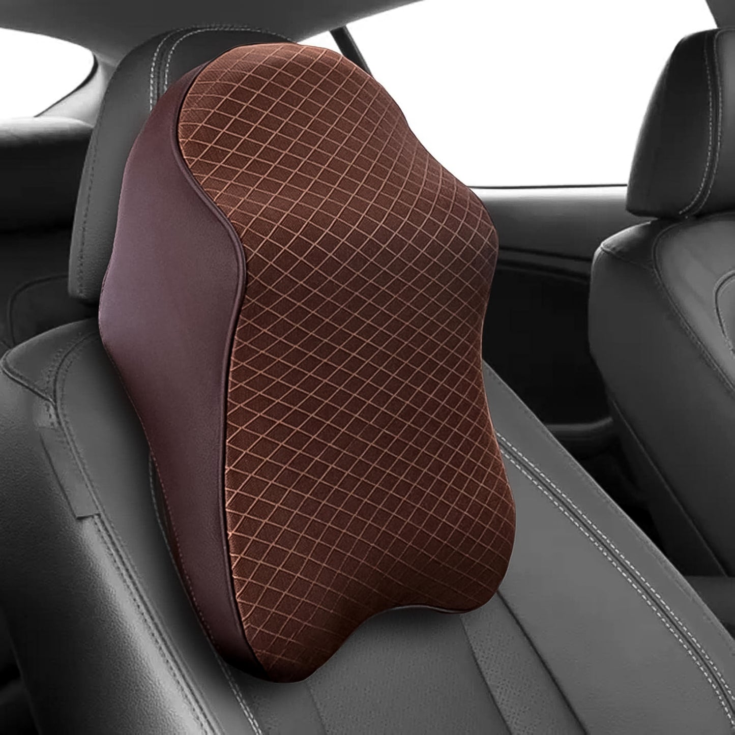 Car Neck Pillow - Memory Foam Headrest for Driving Comfort
