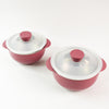 Apex Premium Plastic Serving Bowl Set With Lids (2 Pc)