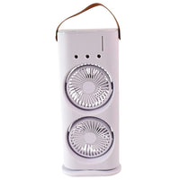 Electric Fan Desktop Double-head Powerful Air Cooler (1 Pc  With Remote)