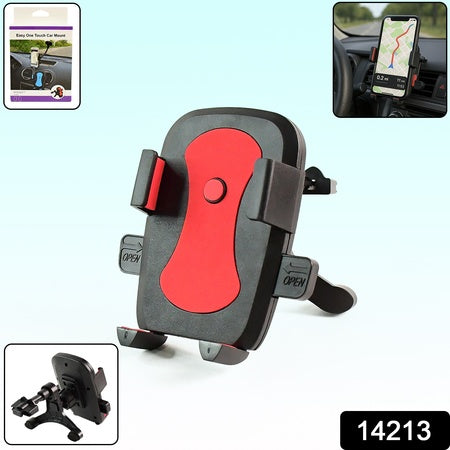 One-Touch Car Mobile Phone Holder Mount - Air Vent, 360° Rotation