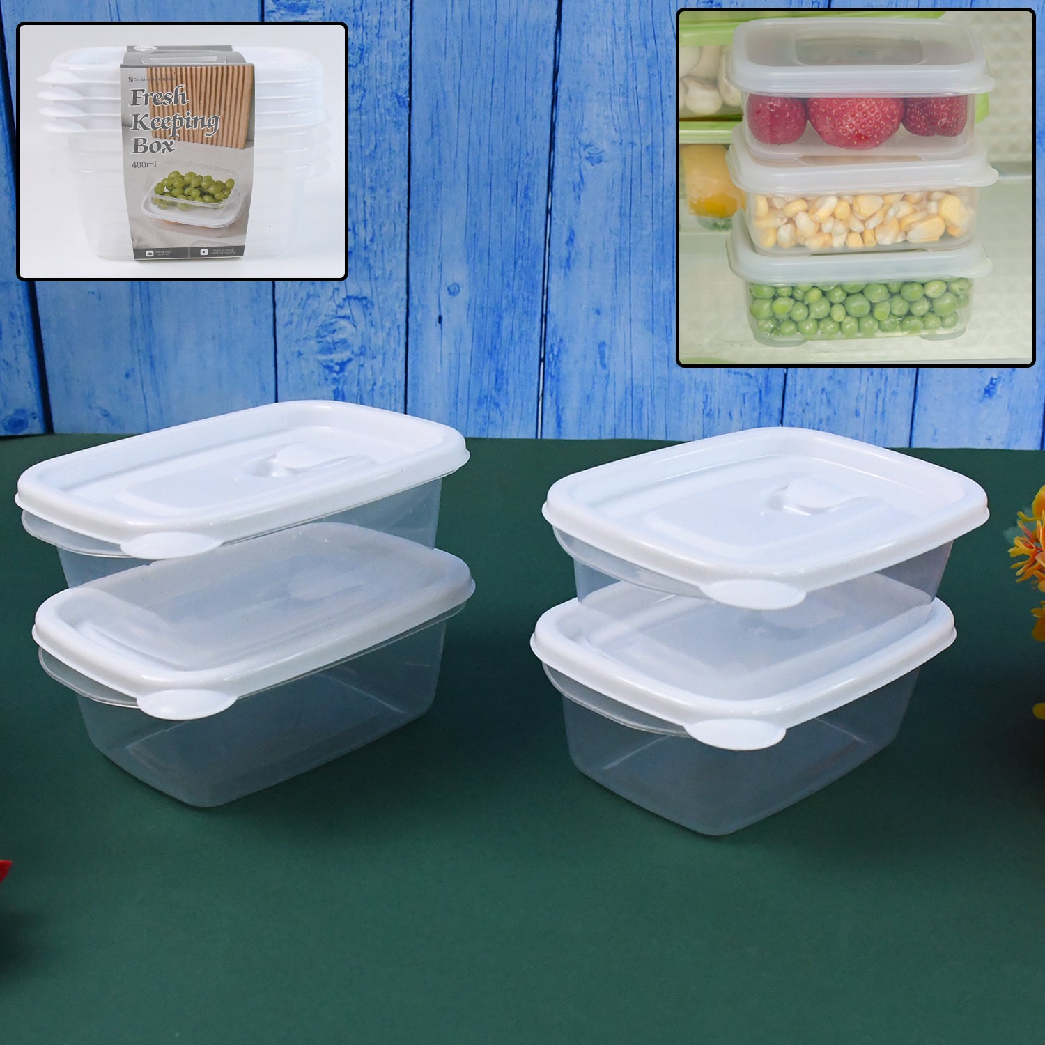 Food Storage Containers-microwave (4 Pc400ml) - LootFaat