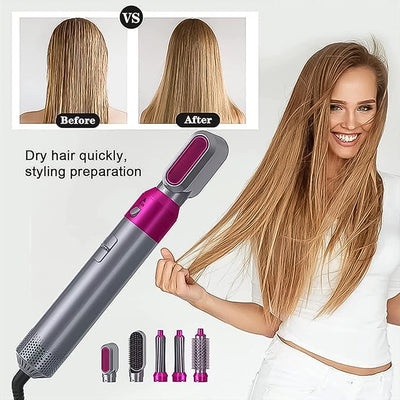 5-in-1 Hot Air Brush: Hair Dryer & Styler Set
