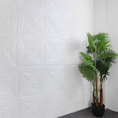 Wallpaper 3d Foam Wallpaper Sticker Panels I Ceiling Wallpaper For Living Room Bedroom I Furniture Door I Foam Tiles (Square Design) - second image
