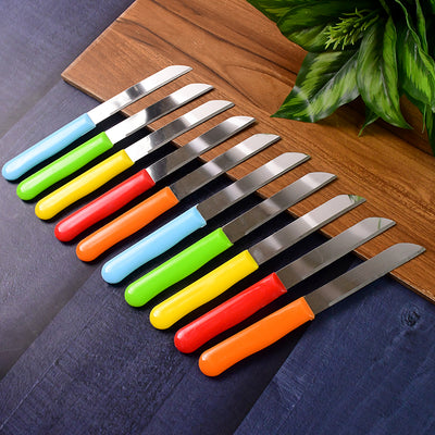 Premium Quality Stainless Steel Handle Plain Knife (10 Pc  1 Set) - second image