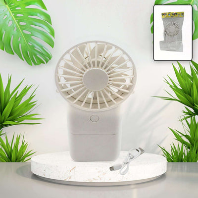 Portable Small Electric Fan Handheld Fan With 3 Modes Usb Rechargeable Mini Student Handheld Class Personal Fan (1 Pc)