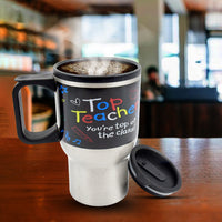 Stainless Steel Vacuum Glass Insulated Glass Coffee Cups Double Walled Travel Mug Car Coffee Mug (With Lid  Handle) - LootFaat