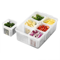 Fridge Storage Boxes Freezer Storage Containers Container For Kitchen Storage Set Storage In Kitchen Vegetable Storage Draining Crisper Refrigerator Food Box (1 Pc) - LootFaat