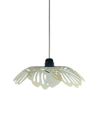 CUTE HANGING WHITE LEAF SHAPE PLASTIC LAMPSHADE