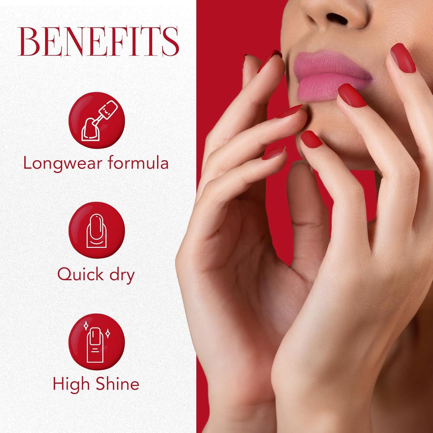 Og Beauty Red Carnival Mattify Nail Paint (10 Ml  1 Pc)