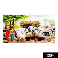 Decorative Wooden Landscape Art With Hooks For Wall Hanging - LootFaat
