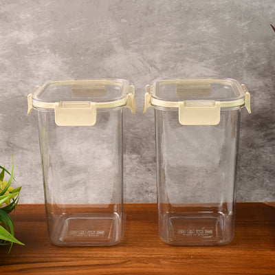 Apex Press N Lock Airtight Kitchen Storage Container Set (2pc1400ml) Approx - second image