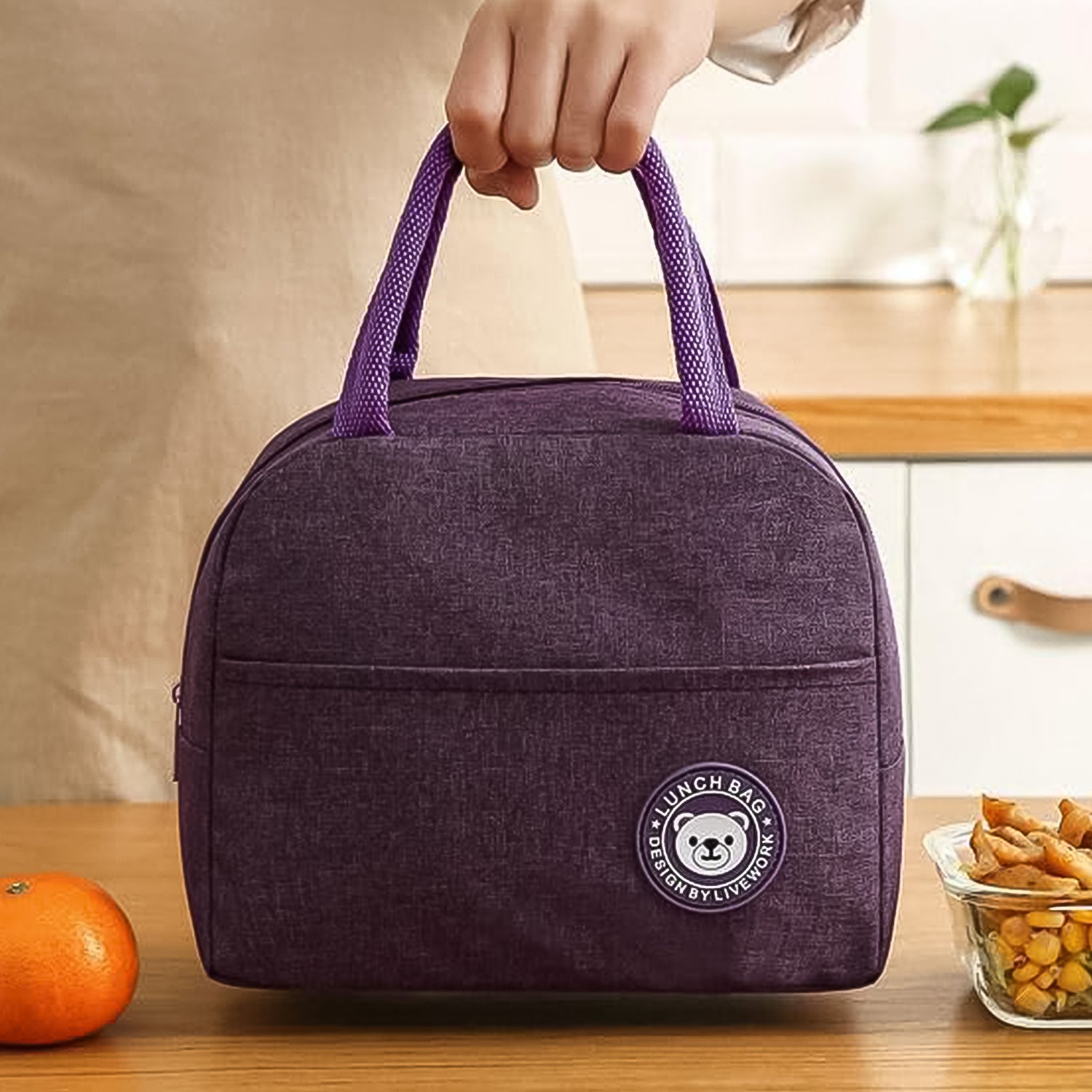 Lunch Box Bag For Women Men Insulated Lunch Bag With Zipper (1 Pc) - LootFaat