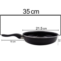 Induction Base Hard Anodized Tadka Fry Pan Nonstick - LootFaat