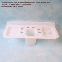 4777 4 In 1 Plastic Soap Dish And Plastic Soap Dish Tray Used In Bathroom And Kitchen Purposes.