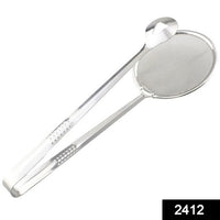 2in1 Stainless Steel Filter Spoon With Clip Food Kitchen Oil-frying Multi-functional - LootFaat