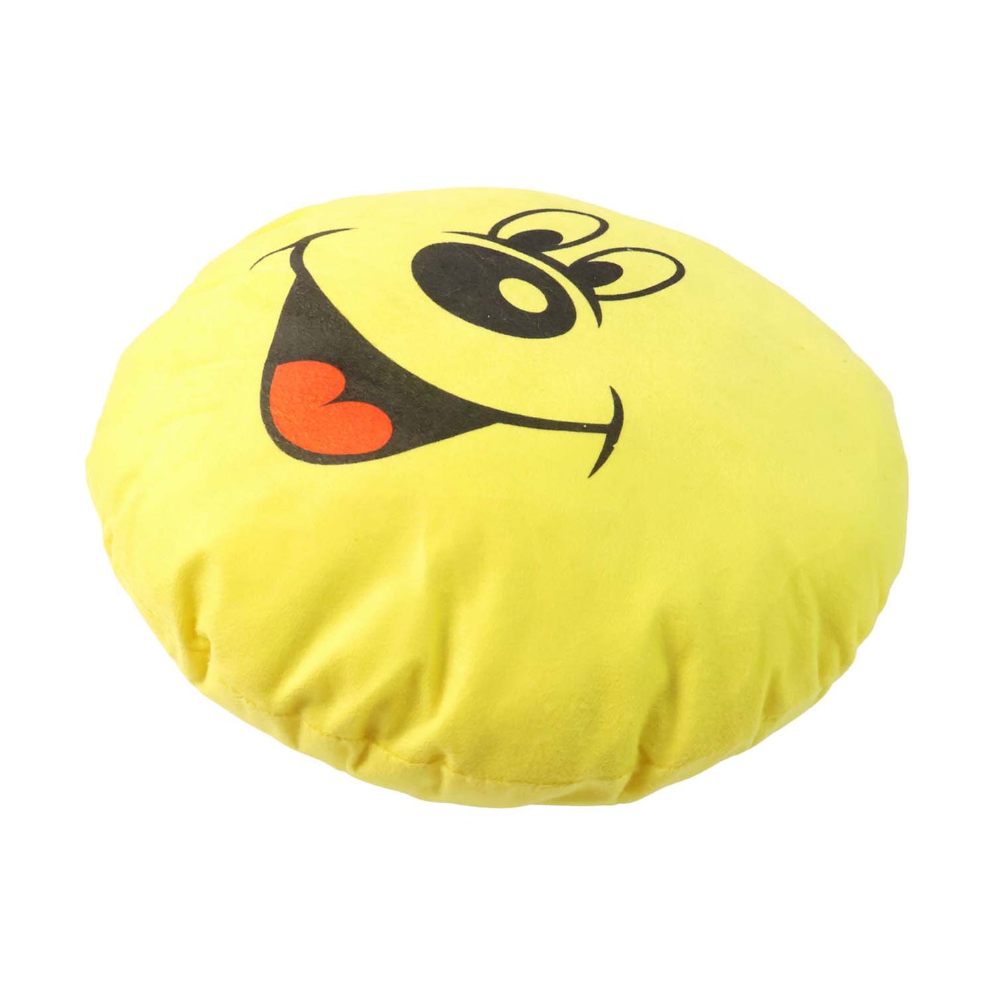 Cute Round Smiley Face Soft Pillow Cushion (30 X 30 Cm  1 Pc)