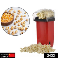 Electric Hot Air Popcorn Maker - Oil-Free Popper Machine