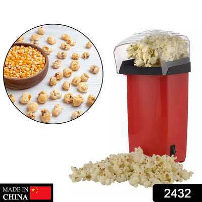Electric Hot Air Popcorn Maker - Oil-Free Popper Machine