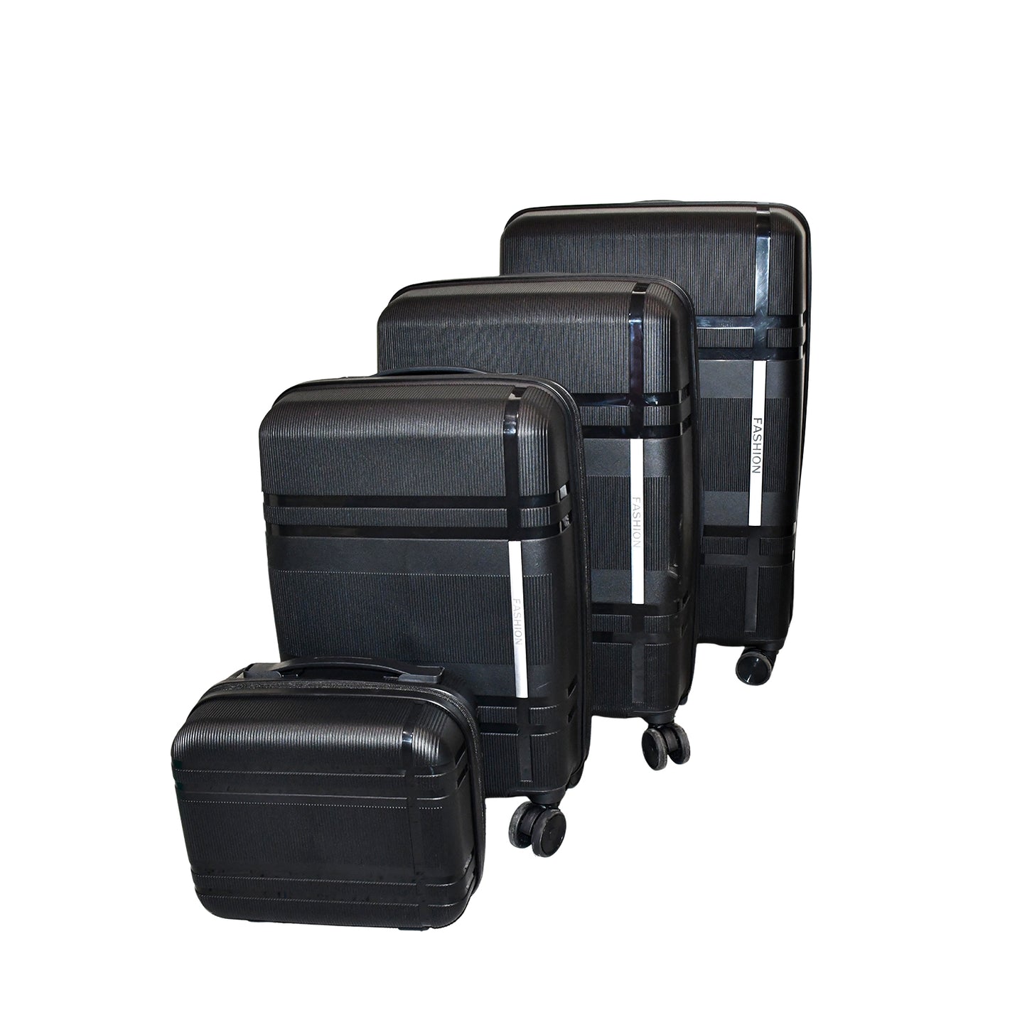 Mix Color 4-Piece Hardshell Luggage Set with Spinner Wheels