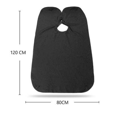 Beard Bib - Hair Clippings Catcher Apron for Men's Grooming (Black) - second image
