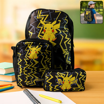 Cartoon Character School Bag Combo Set For Kids (3 Pc)