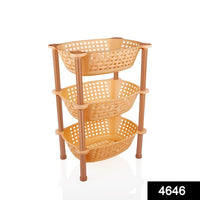 Multipurpose Plastic Storage Rack Organiser - 3 Pcs - LootFaat