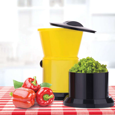 Round Chilly Cutter And Grinder Tool With Effective Sharp Chopping And Cutting Blade System. - second image