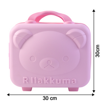 3-digit Number Lock Kids Bear-shaped Hard Shell Storage Carry Case With Handle