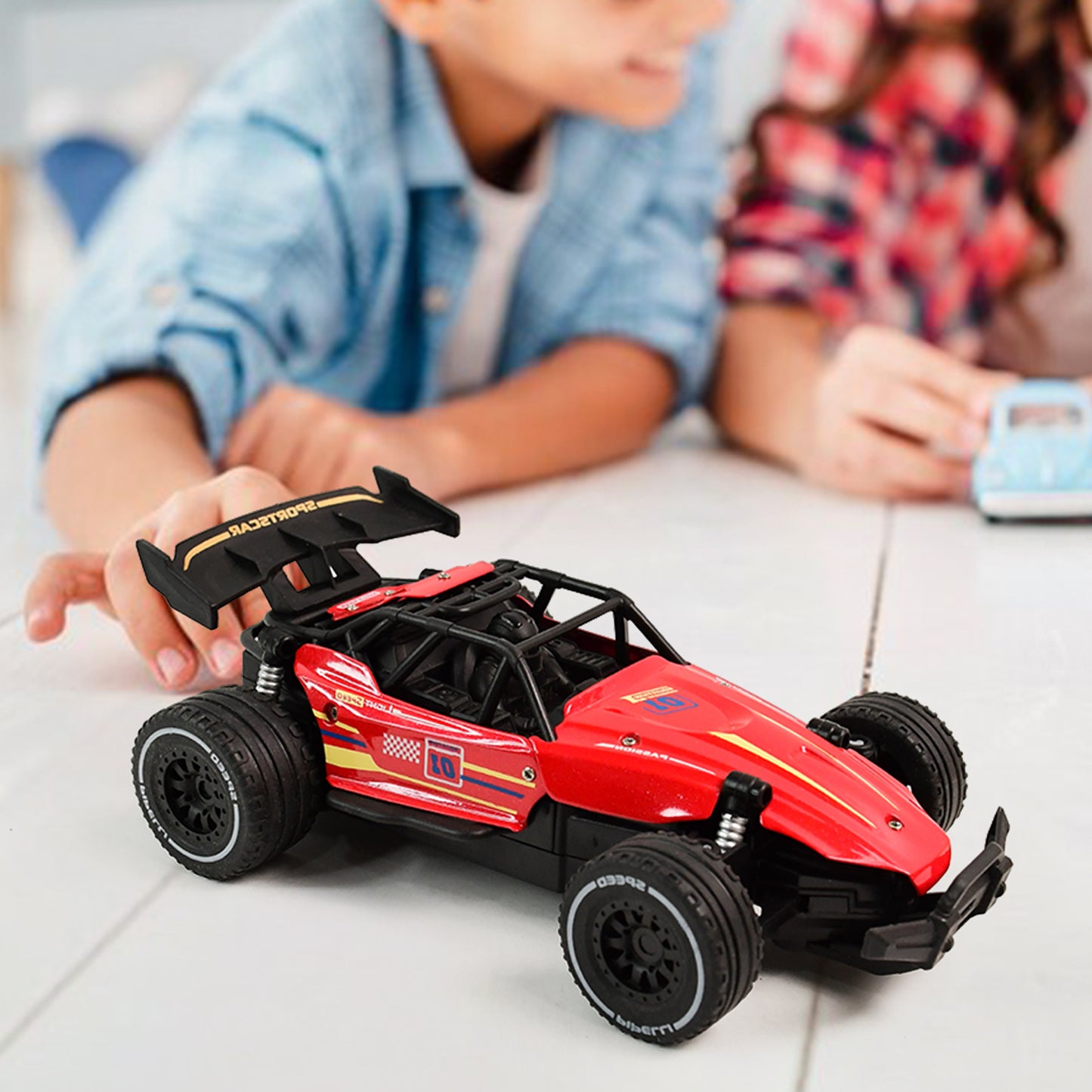 High-Speed Red Remote Control Racing Car - Off-Road Edition