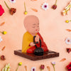 Solar Powered Sitting  Buddha Statue  Moving Head And Hand (1 Pc  Medium)