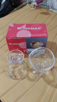 Glass Footed Dessert Bowl Ice Cream Cup (2 Pcs Set) - LootFaat
