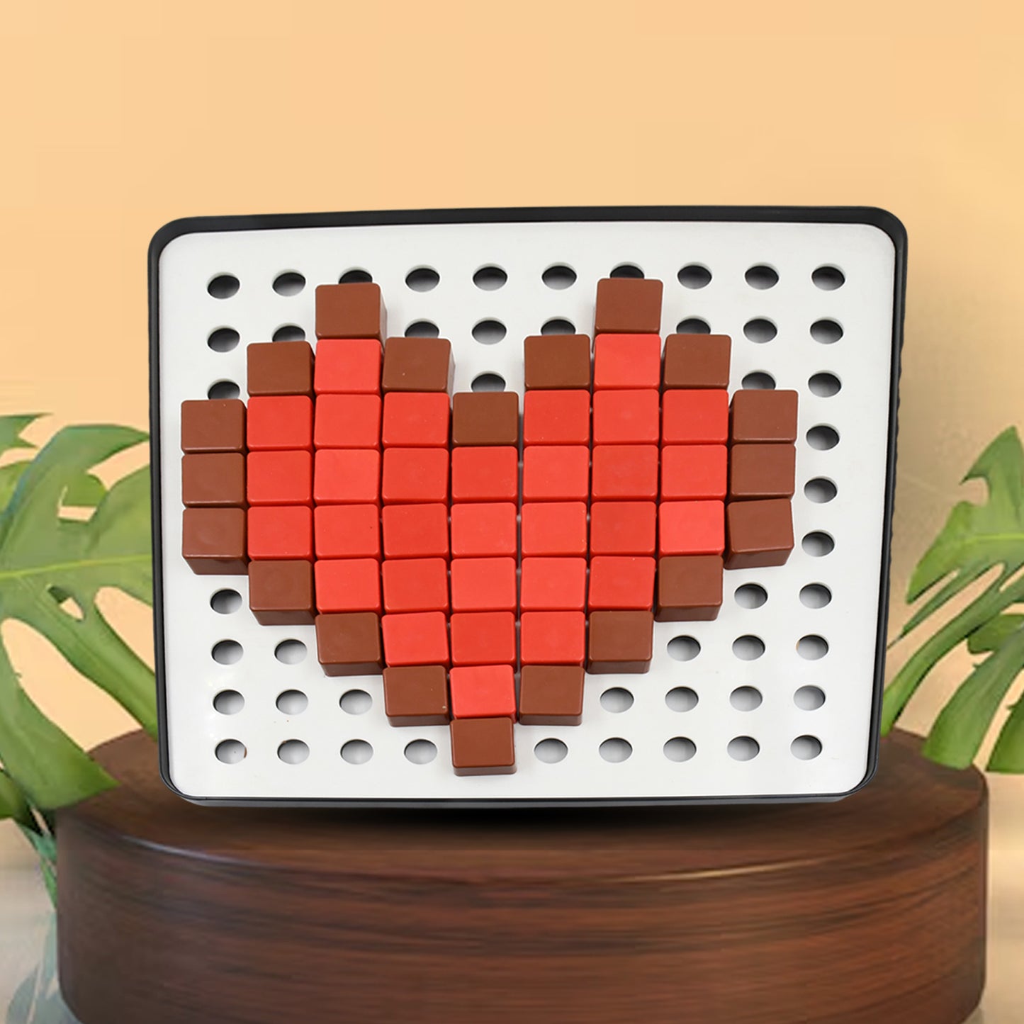 Pixel Cubes Toy For Children Early Education Pixel Game Educational Board Games Board Birthday Gift For Kids Learning Math Toy Brain Games Math Puzzle (Approx 180 Cubes With Pixel Board  Book) - LootFaat