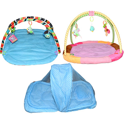 Baby Play Gym & Sleeping Mat with Mosquito Net & Hanging Toys - second image