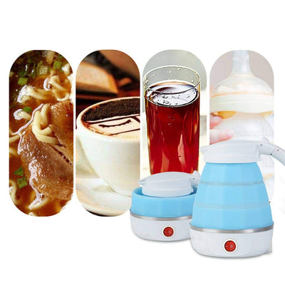 Silicone Foldable Collapsible Electric Water Kettle Camping  Boiler - second image