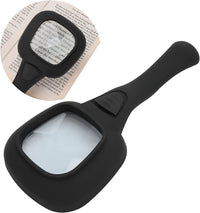 Handheld Magnifying Glass 6 Led Illuminated Lighted Magnifier For Seniors Reading Soldering Inspection Coins Jewelry Exploring - LootFaat