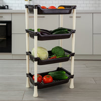 Apex 4-layer Small Multipurpose Plastic Storage Rack