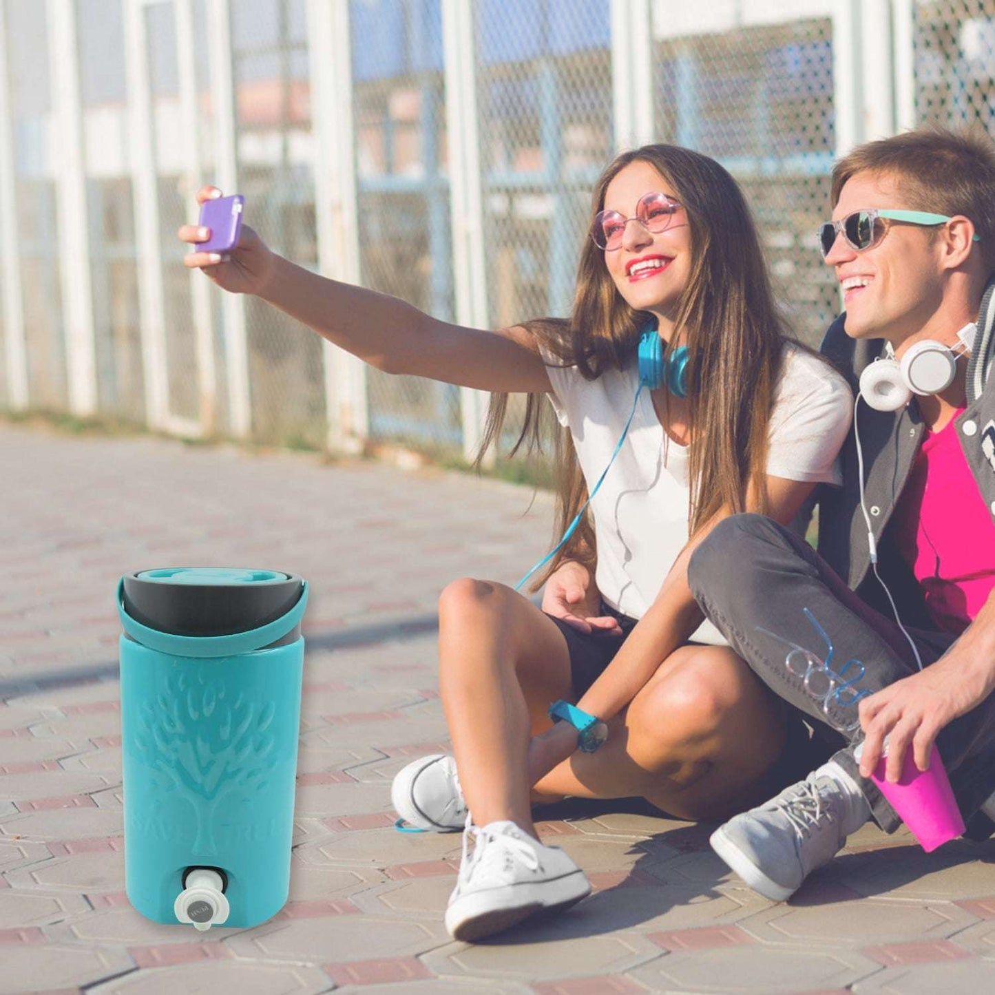 Insulated Plastic Water Rover Jug With A Sturdy Handle Water Jug Camper With Tap Plastic Insulated Water Water Storage Cool Water Storage For Home  Travelling (3000 Ml) - LootFaat