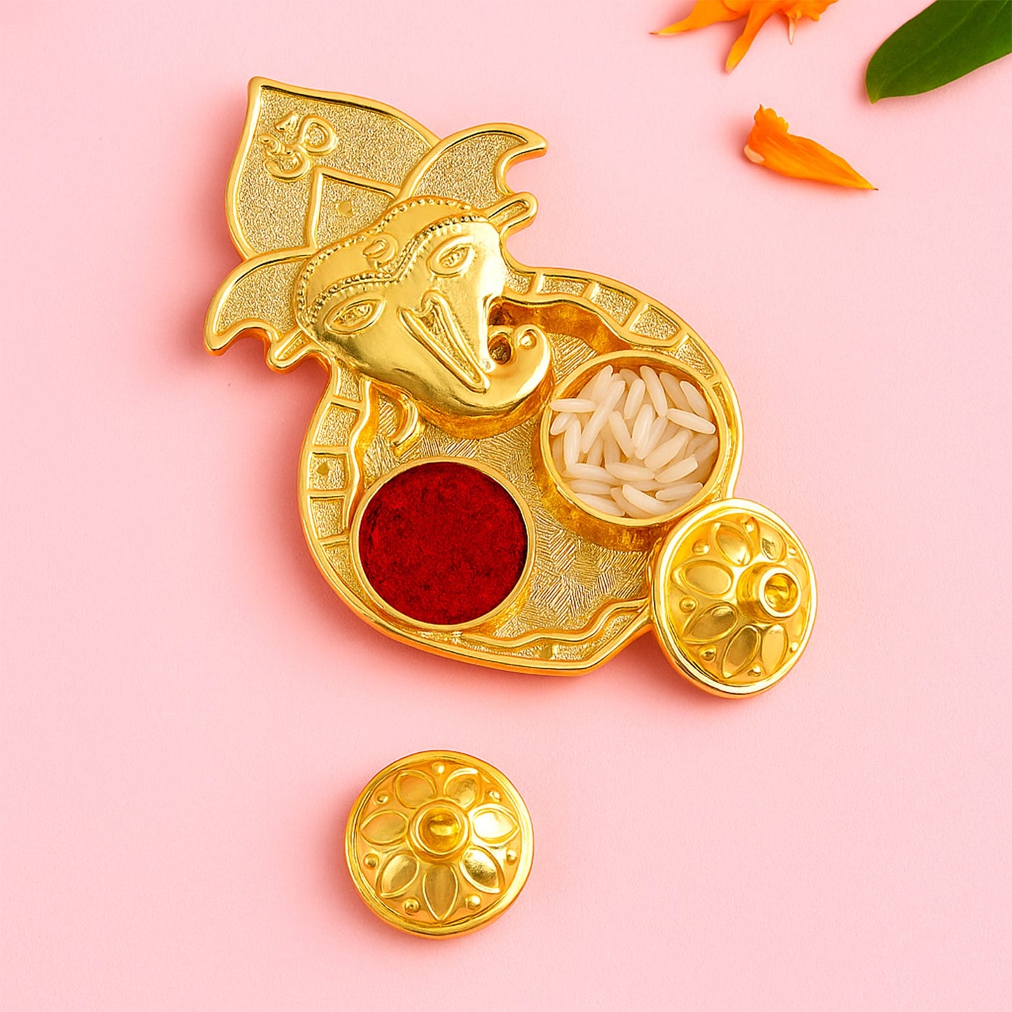 Premium Traditional Golden Lord Ganesha Pooja - Premium Quality - Best Quality & Value