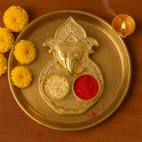 Premium Traditional Golden Lord Ganesha Pooja - Premium Quality - Best Quality & Value