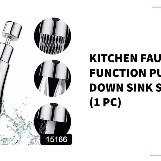 Kitchen Faucet 3-function Pull Down Sink Sprayer (1 Pc) by@Outfy