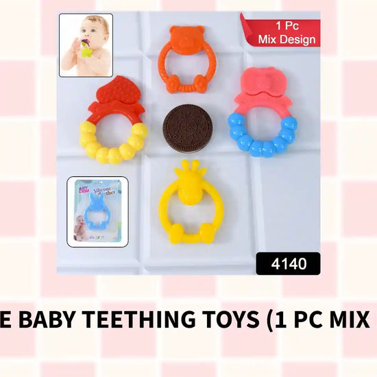 Silicone Baby Teething Toys (1 Pc Mix Design) by@Outfy