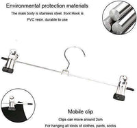 Hangers With 2-adjustable Anti-rust Clips (Pack Of 12) - LootFaat