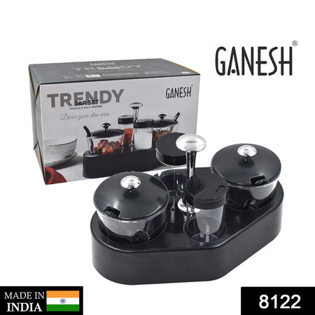 Ganesh Rendy Condiment Set For Kitchen Transparent Jar For Easy To Access Spice 1 Piece Spice Set  (Plastic) - LootFaat